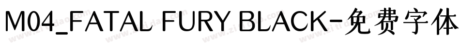 M04_FATAL FURY BLACK字体转换